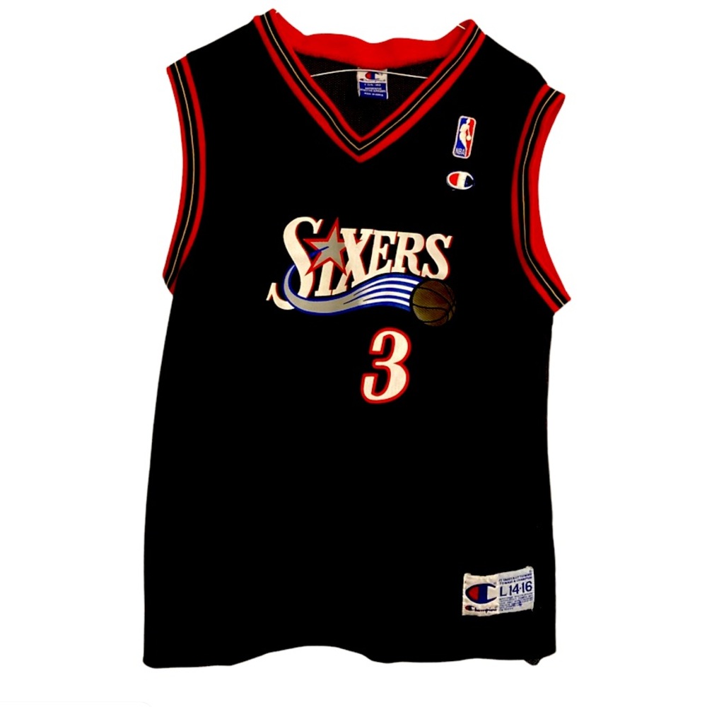 Allen Iverson Sixers Champion Jersey 🔥💥🔥💥🔥💥🔥💥